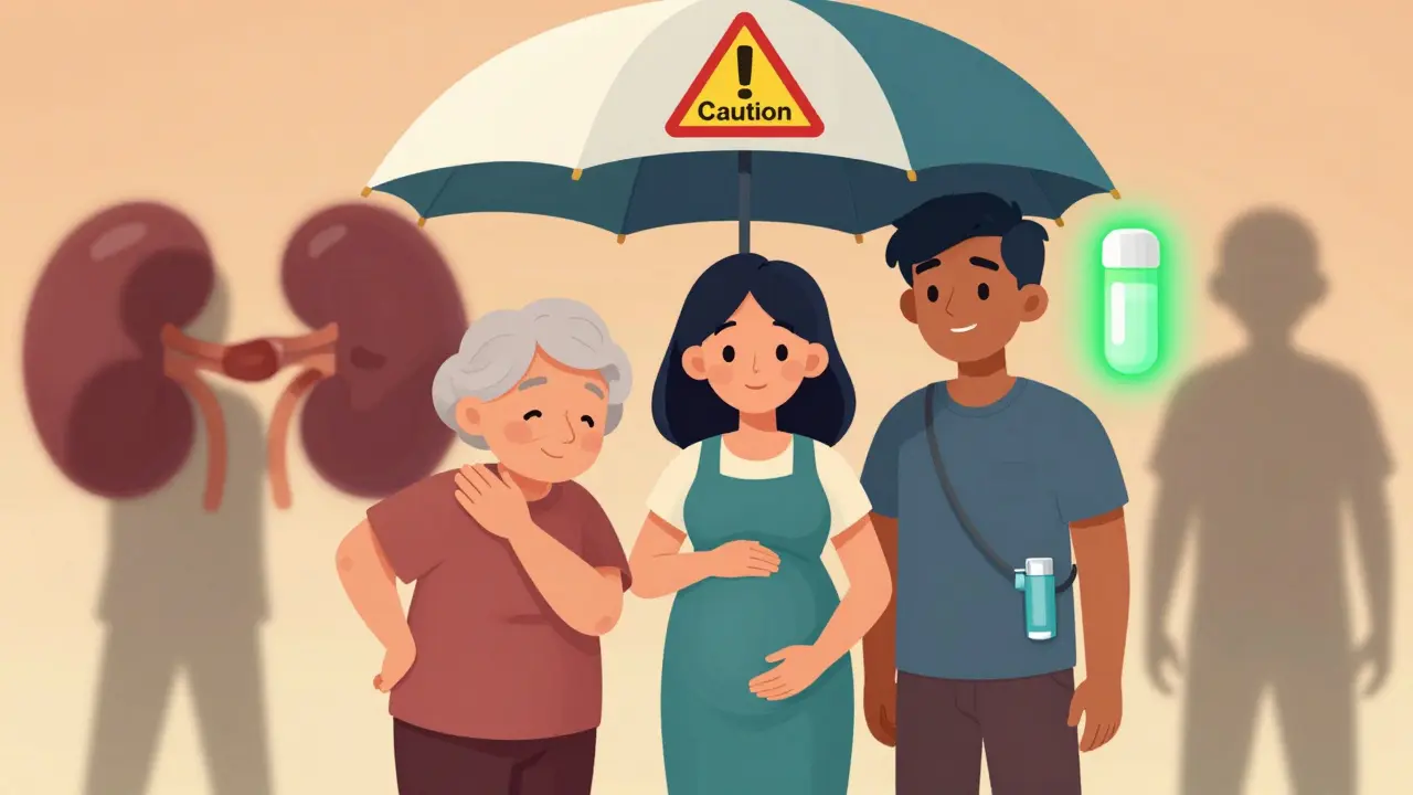 Anime characters representing at-risk groups choosing safer alternatives